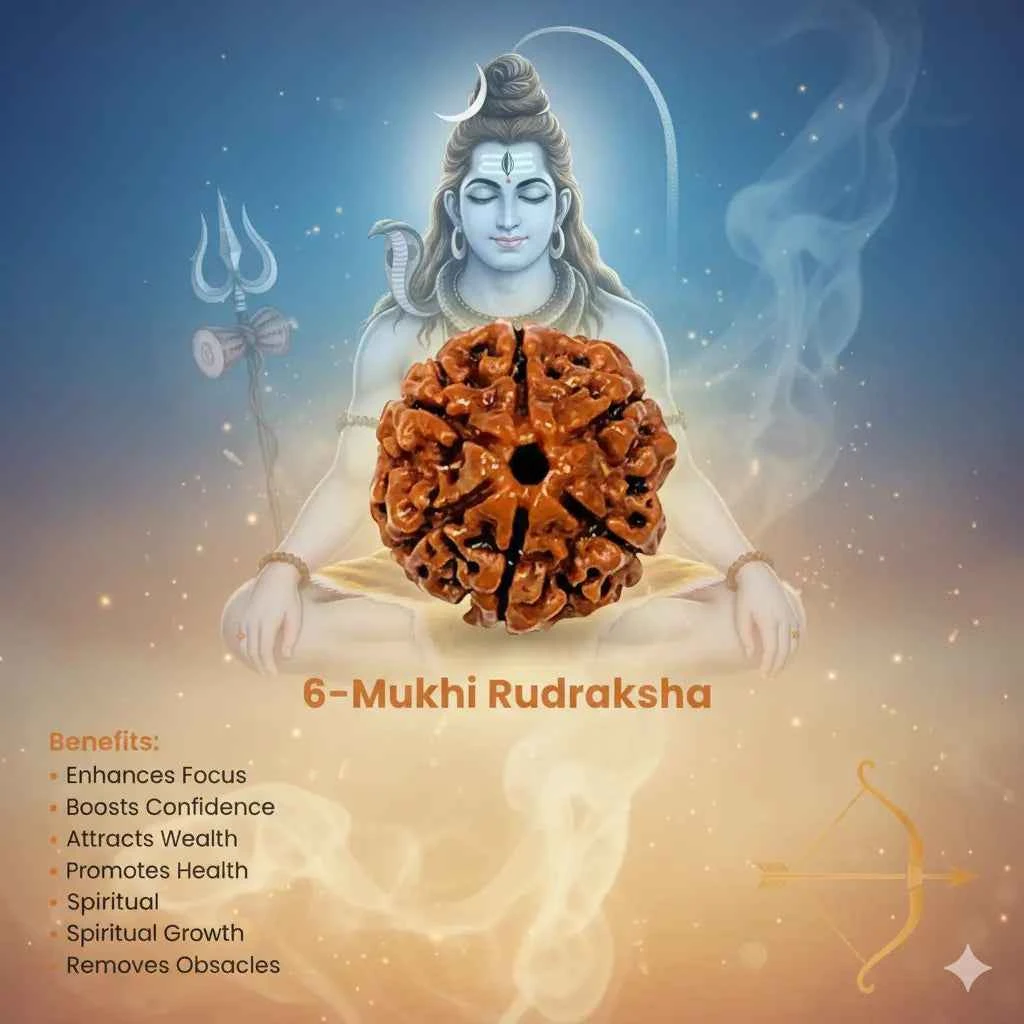 Benefit of 6 Mukhi Rudraksha - Ramkart