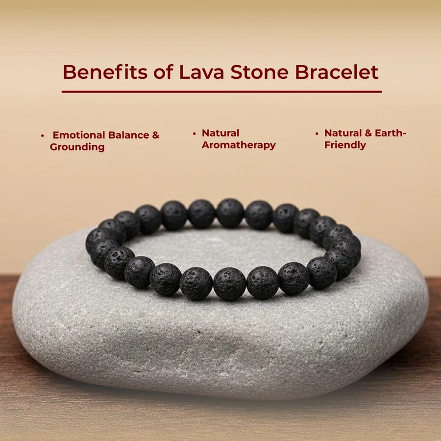 Benefit of Lava stone Bracelet