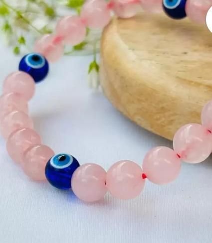 Rose Quartz Crystal Bracelet Energized - Ramkart - Image 2