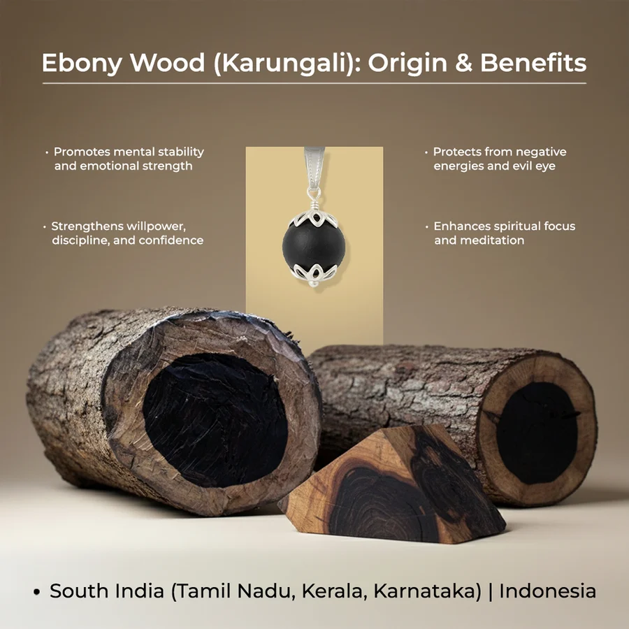 Ebony Wood Mala - ramkart