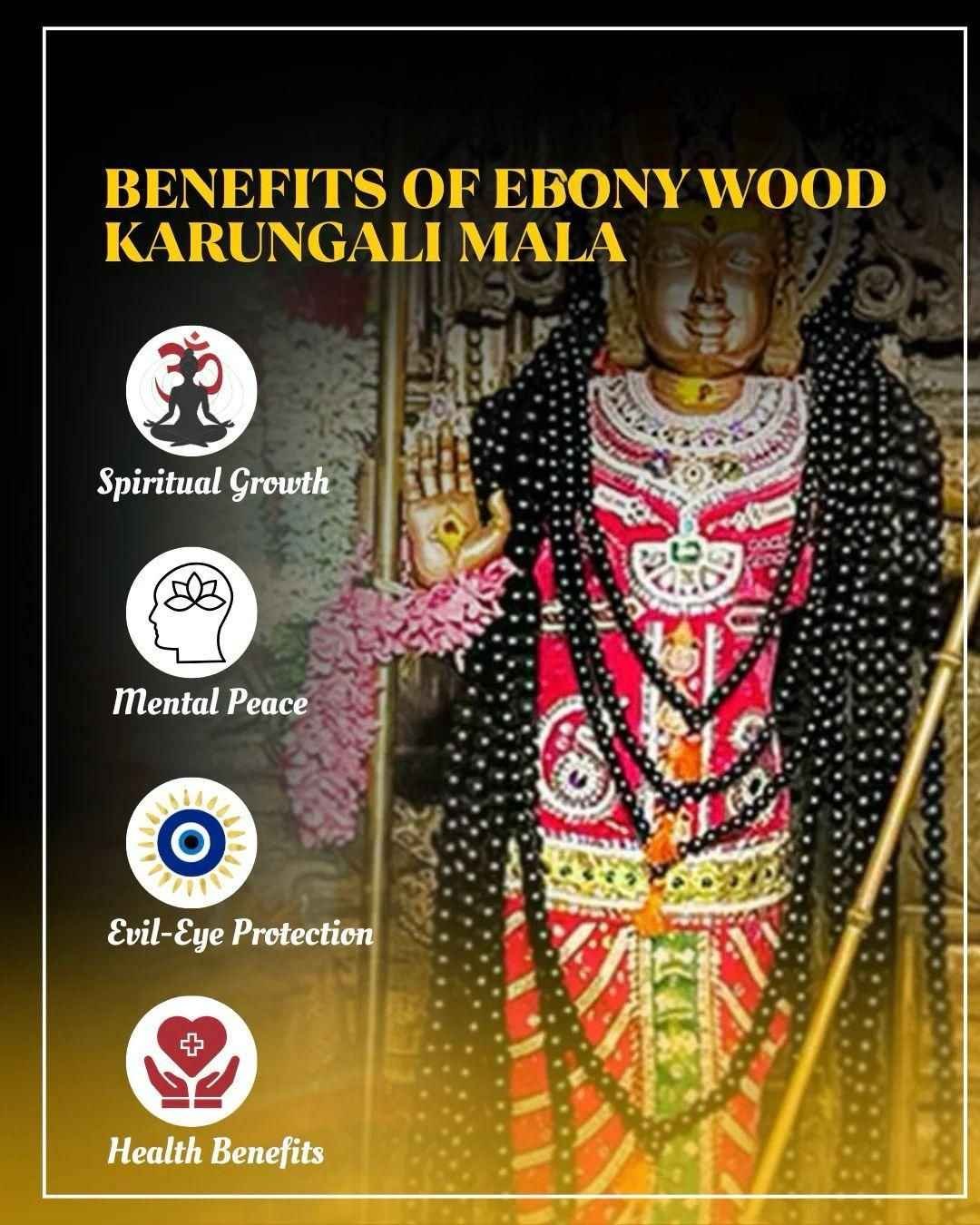 Original Karungali Mala blessing of Murgan Bhagwan