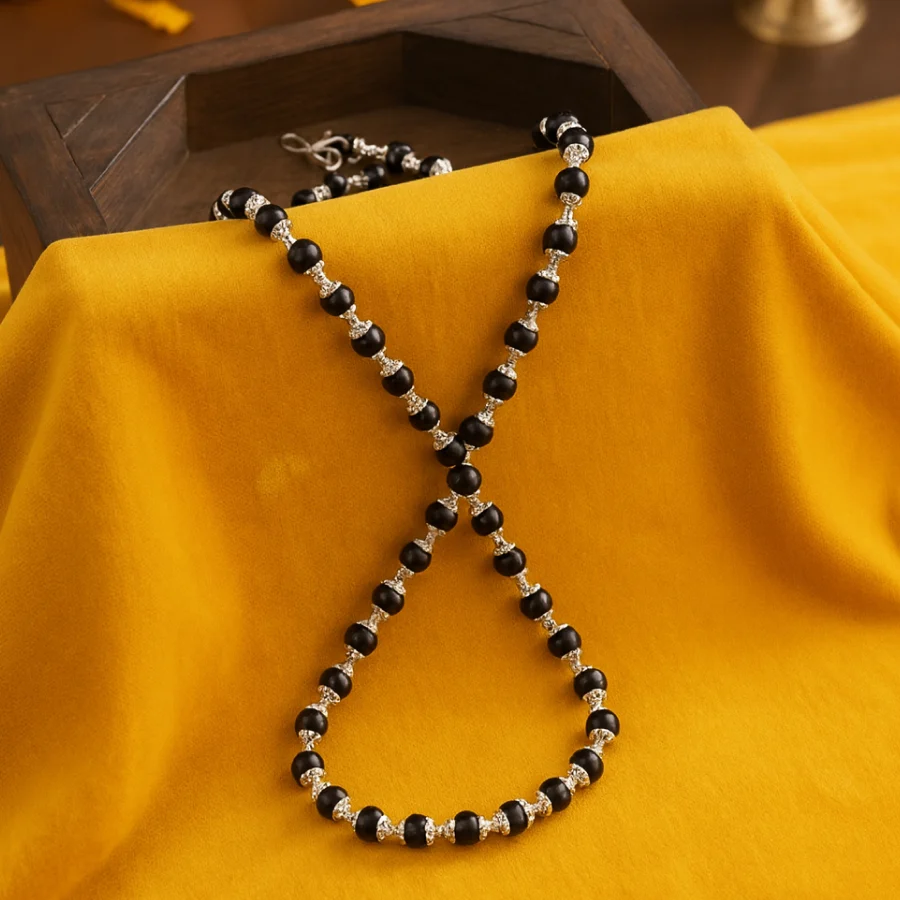 karungali mala with Silver Cap - RamKart