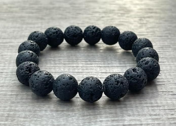 Natural_lava_stone_essential_oil_diffuser_bracelet_RamKart