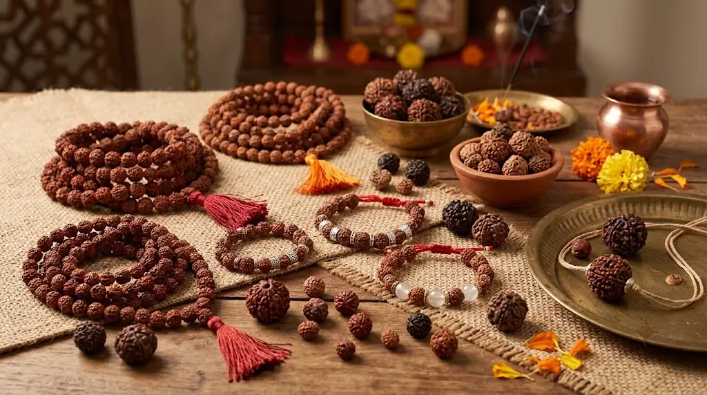 Rudraksha beads collection