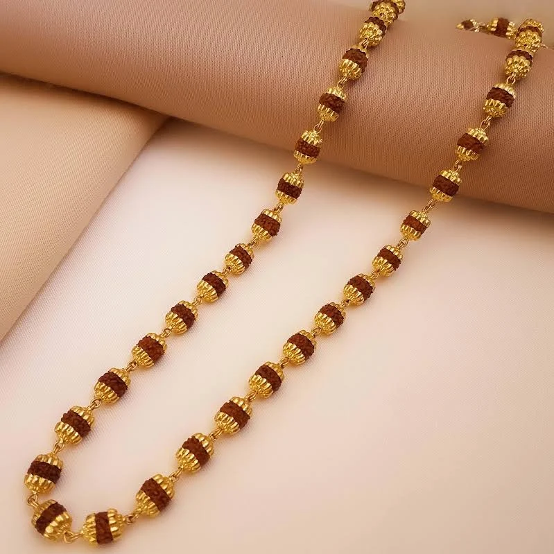 Rudraksha Mala with gold Plated - RamKart