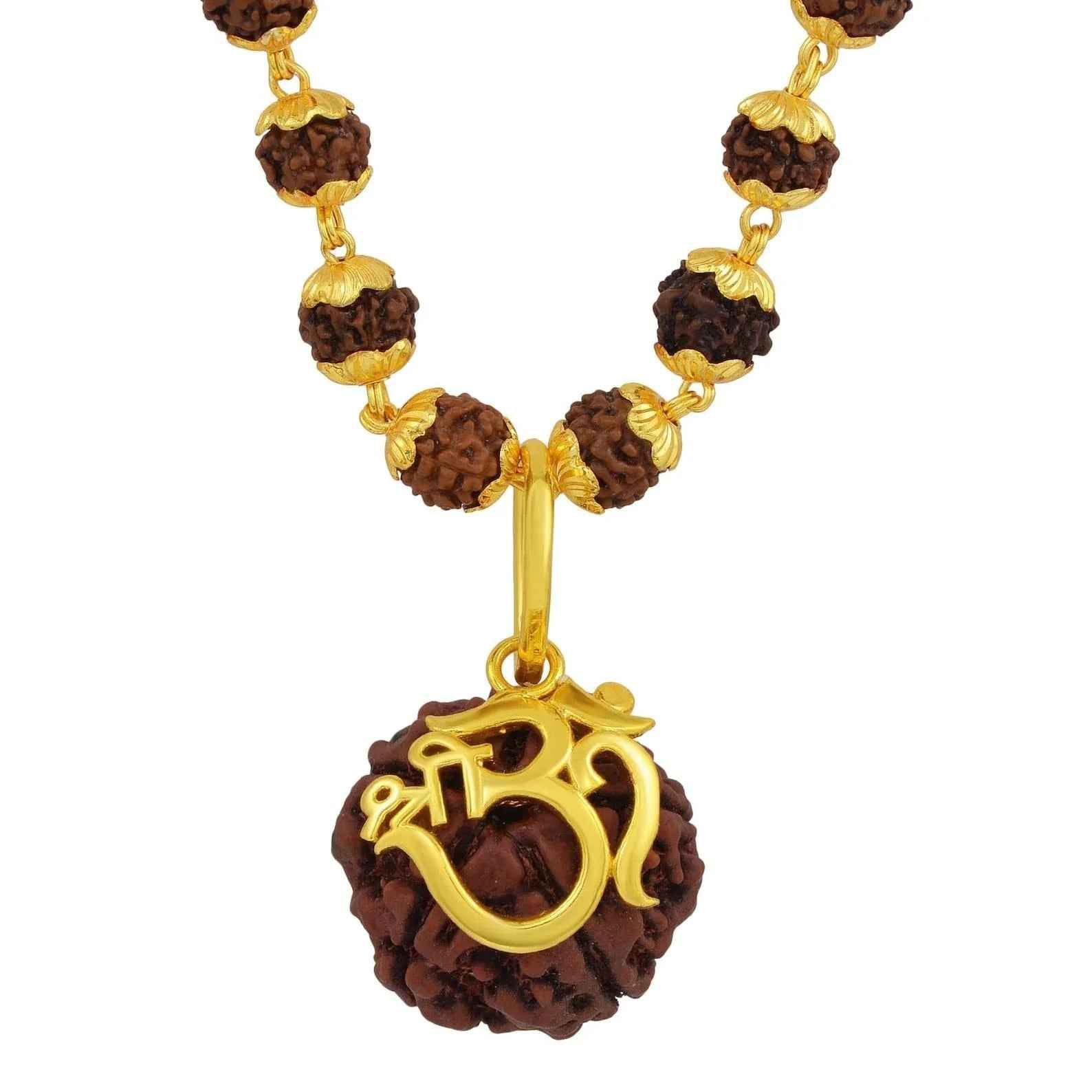 original panchmukhi rudraksha mala close view